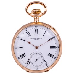 Chronometro Gondolo et Labouriau, pocket watch 18kt pink gold from 1905