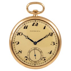 Pocket Watch 18Kt Yellow Gold, retailed by Hausmann, from '70s