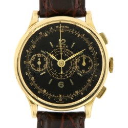 Vintage Chronograph ref.2508 Black Dial, 18kt Yellow Gold, from 40s