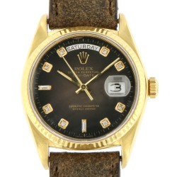 Day Date 18kt yellow gold, Brown Degrade Diamonds dial, ref. 18038, from 1978
