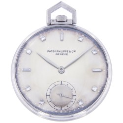 Pocket Watch Ref. 689, made in 1947, Platinum and Diamonds