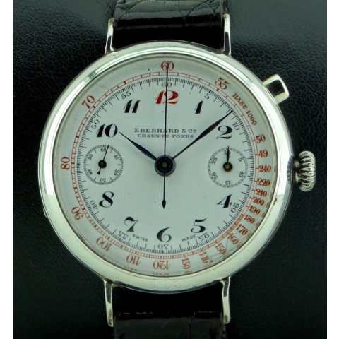 Silver Chronograph Monopoussoir, from '40