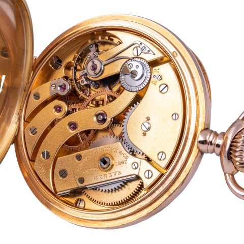 Chronometro Gondolo et Labouriau, pocket watch 18kt pink gold from "1904"