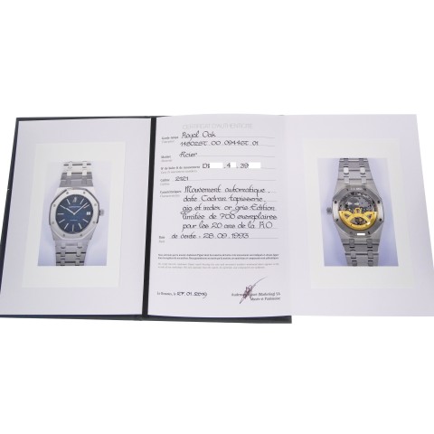Royal Oak Jubilée Ref. 14802ST Grey Dial, with Box, Certificate and Service AP