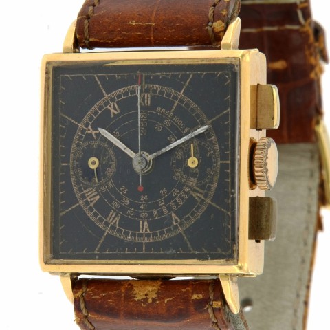 Chronograph 18k Pink Gold Case, made in the 1950's