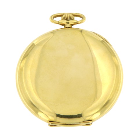 Hunting Pocket Watch 49mm 18kt Yellow Gold, ref.123, from 1967