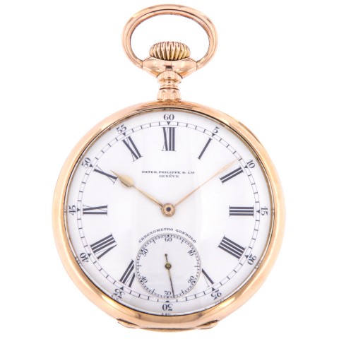 Chronometro Gondolo et Labouriau, pocket watch 18kt pink gold from 1912