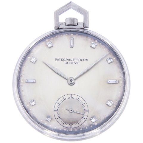 Pocket Watch Ref. 689, made in 1947, Platinum and Diamonds