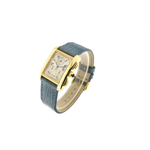 Tank Francaise Chrono GM 18kt Yellow Gold, with service