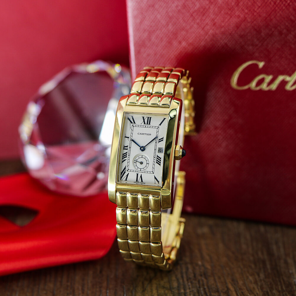 Cartier Tank Americaine Medium 18kt Yellow Gold