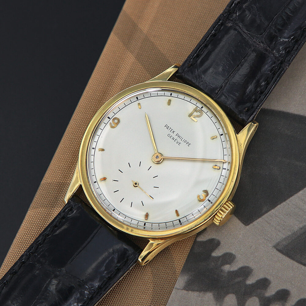 Patek Philippe Vintage Calatrava 18kt Yellow Gold, Ref. 570, Two-Tone Dial, from 1945