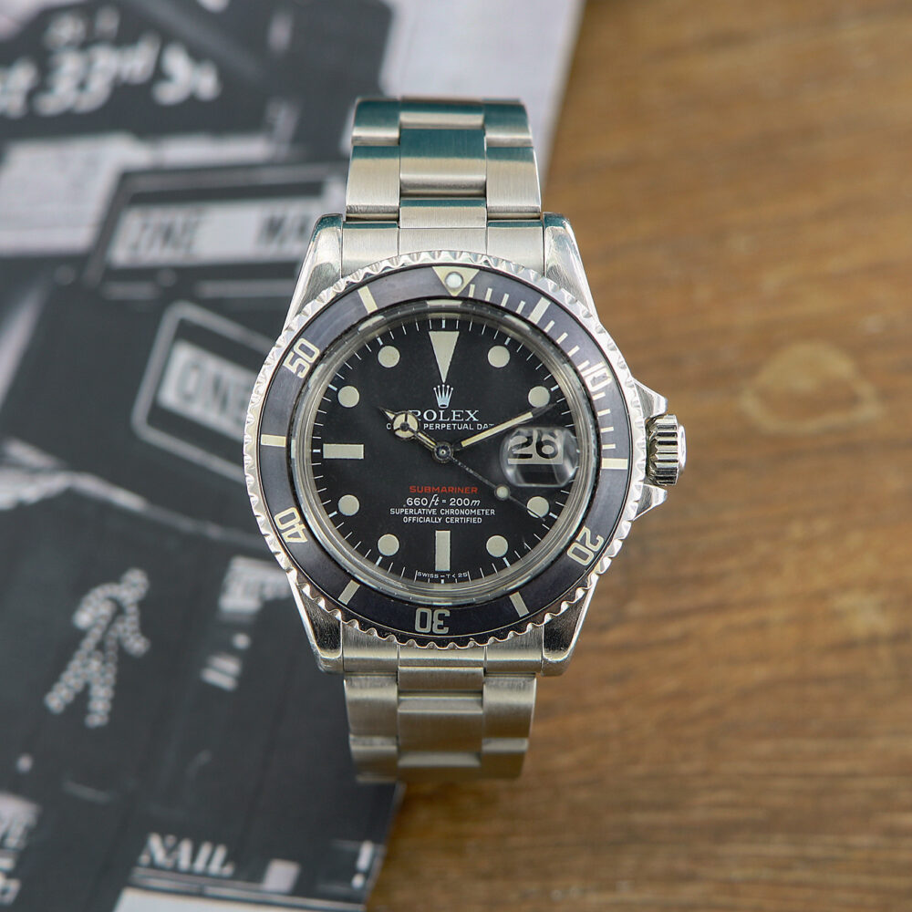 Rolex Vintage Red Submariner Ref.1680 from 1972 with Service Rolex