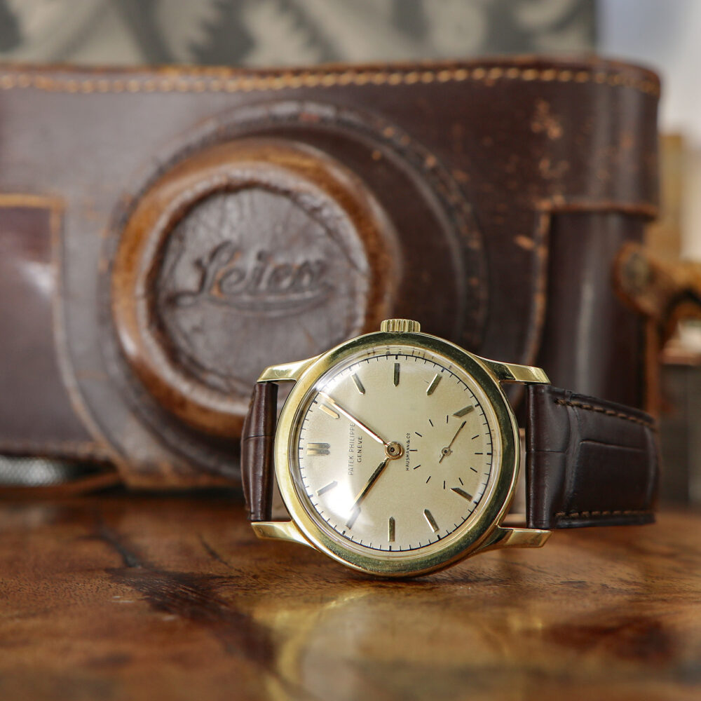 Patek Philippe Vintage Calatrava, 18kt yellow gold Ref. 2449 retailed by Hausmann, from 1951