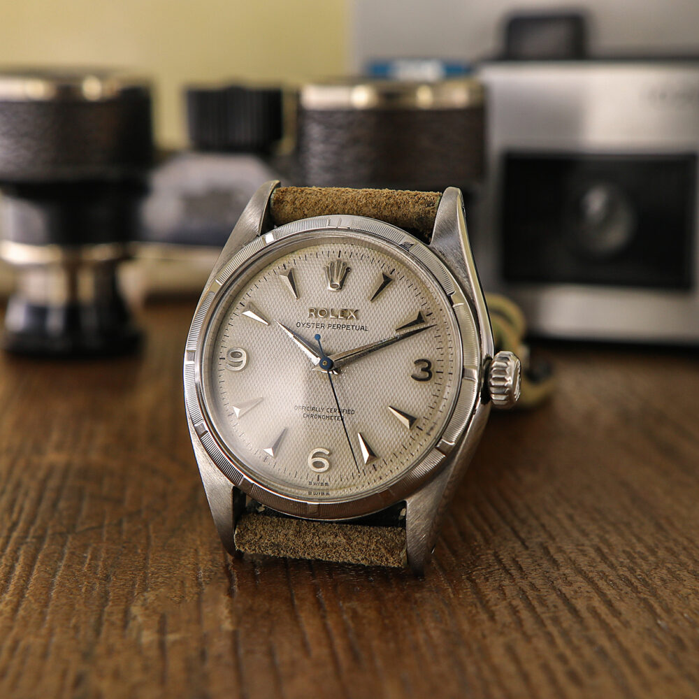 Rolex Vintage Ref. 6581 White Honeycomb Dial