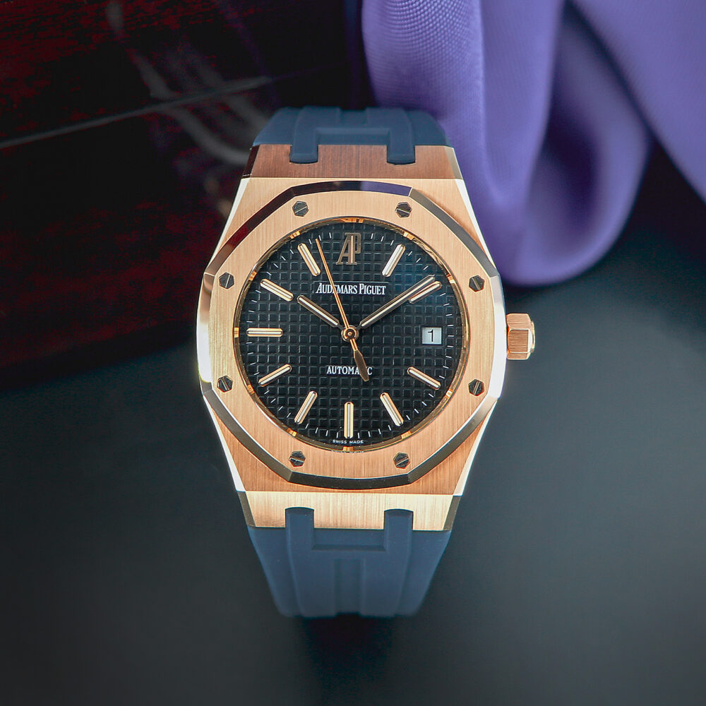 Audemars Piguet Royal Oak Jumbo Ref. 15300OR 18kt Rose Gold Full Set 2012