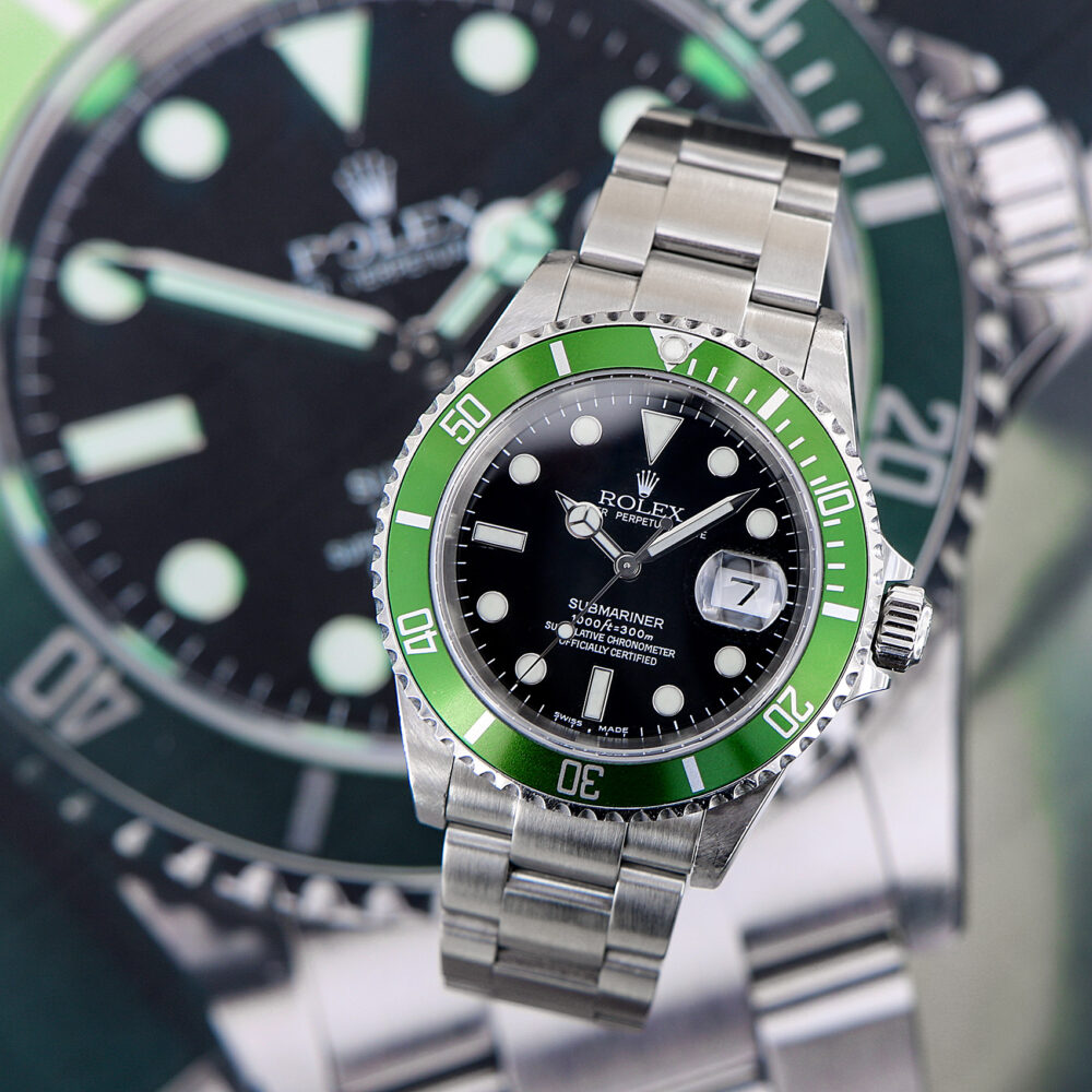 Rolex Submariner “Kermit”, Green Bezel Ref. 16610LV, Fat Four, Serial Y