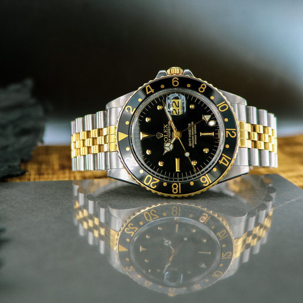 Rolex GMT Master Steel and Gold ref.16753 Nipple Dial from 1979