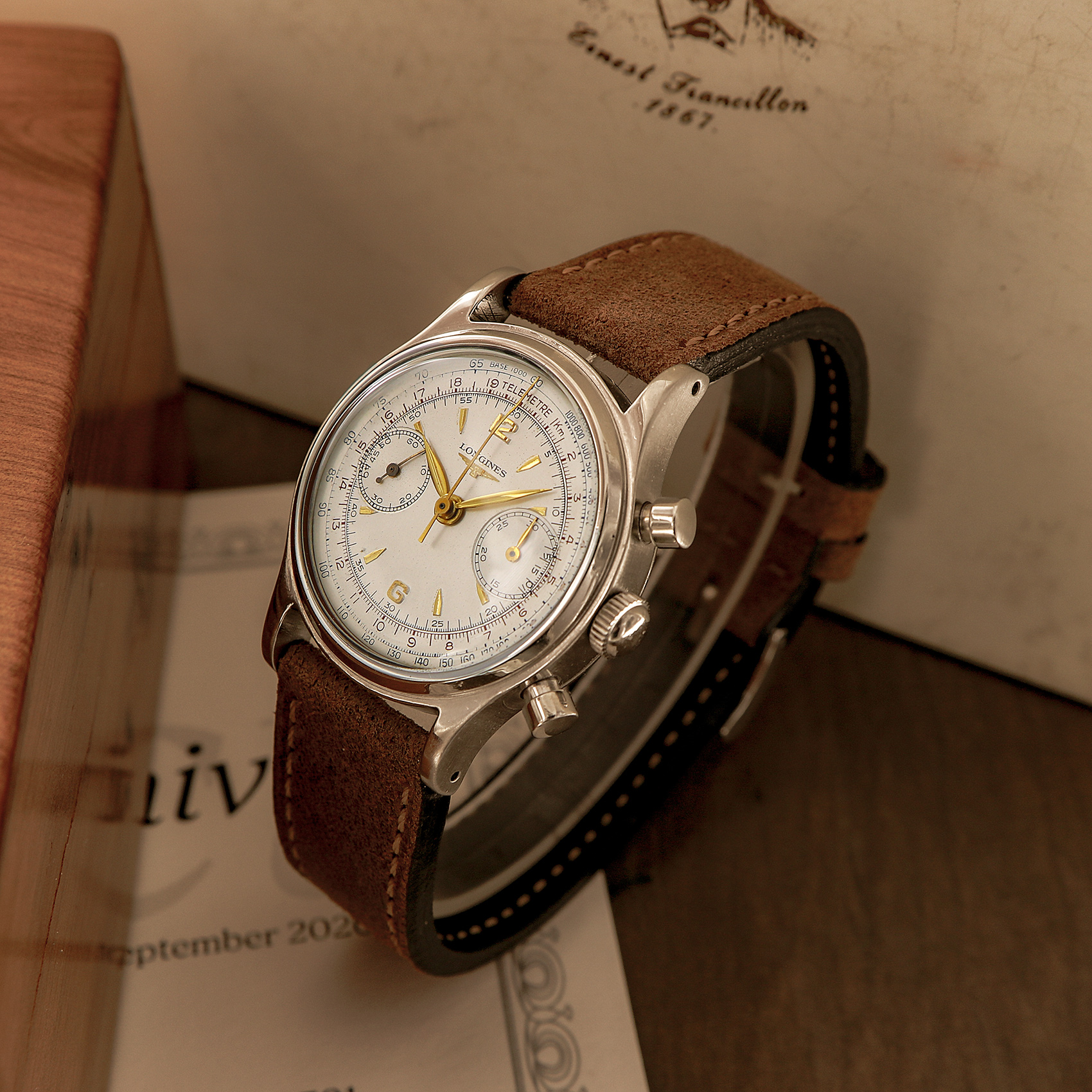 Longines Vintage Chronograph Stainless Steel, ref.4813, caliber 13ZN.