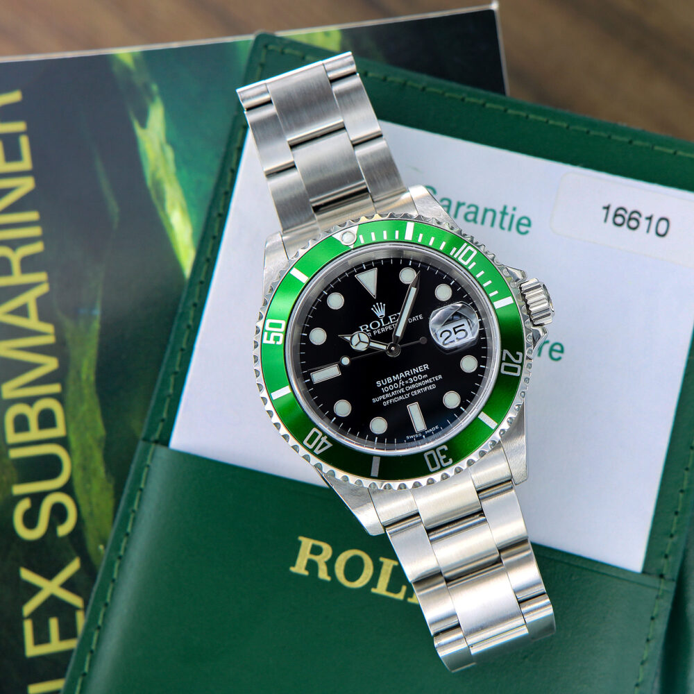 Rolex “Kermit” Green Bezel Ref. 16610LV, Full Set 2005