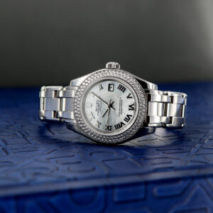 Rolex Lady Pearlmaster ref. 80339 18kt WG, Diamonds Bezel, Mother of Pearl dial, Full Set 2003
