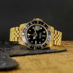 Rolex GMT-Master 18kt Yellow Gold, ref. 1675, Black Nipple Dial, from 1979