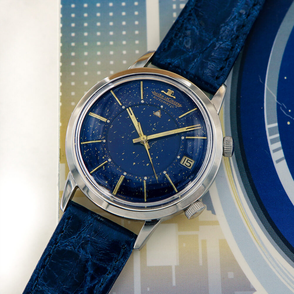 Jaeger-LeCoultre Vintage Memovox Stainless Steel, Amazing Enamel “Starry Sky” Dial, from the 60s