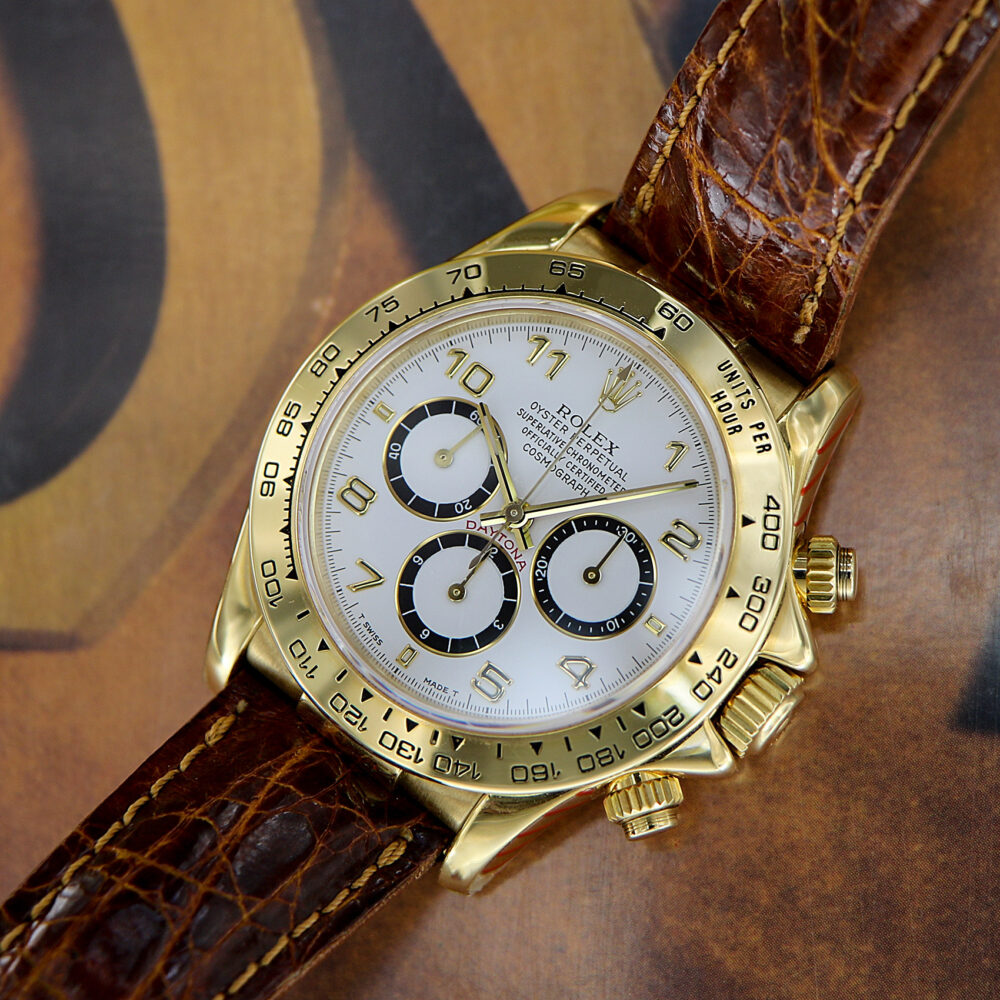 Rolex Daytona Zenith, Ref. 16518, 18kt Yellow gold from 1991, with Rolex Service 2022