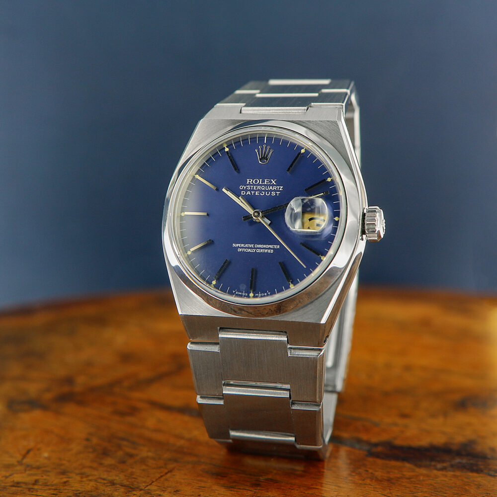 Rolex Datejust Oysterquartz Stainless Steel, Ref. 17000, Blue Dial, from 1978