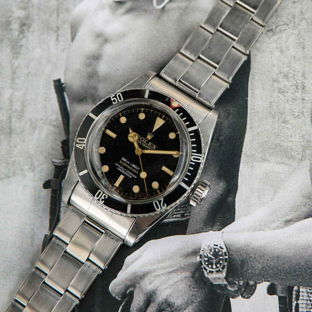 Rolex Military Submariner “James Bond” Ref. 6538, Big Crown and Red Triangle Bezel, from 1958