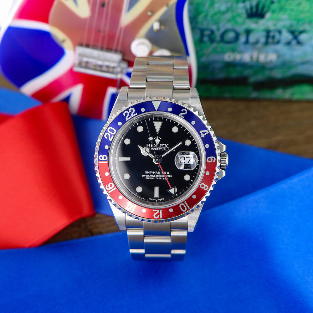 Rolex GMT-Master II “Pepsi” Bezel, NOS, Full Set 2004