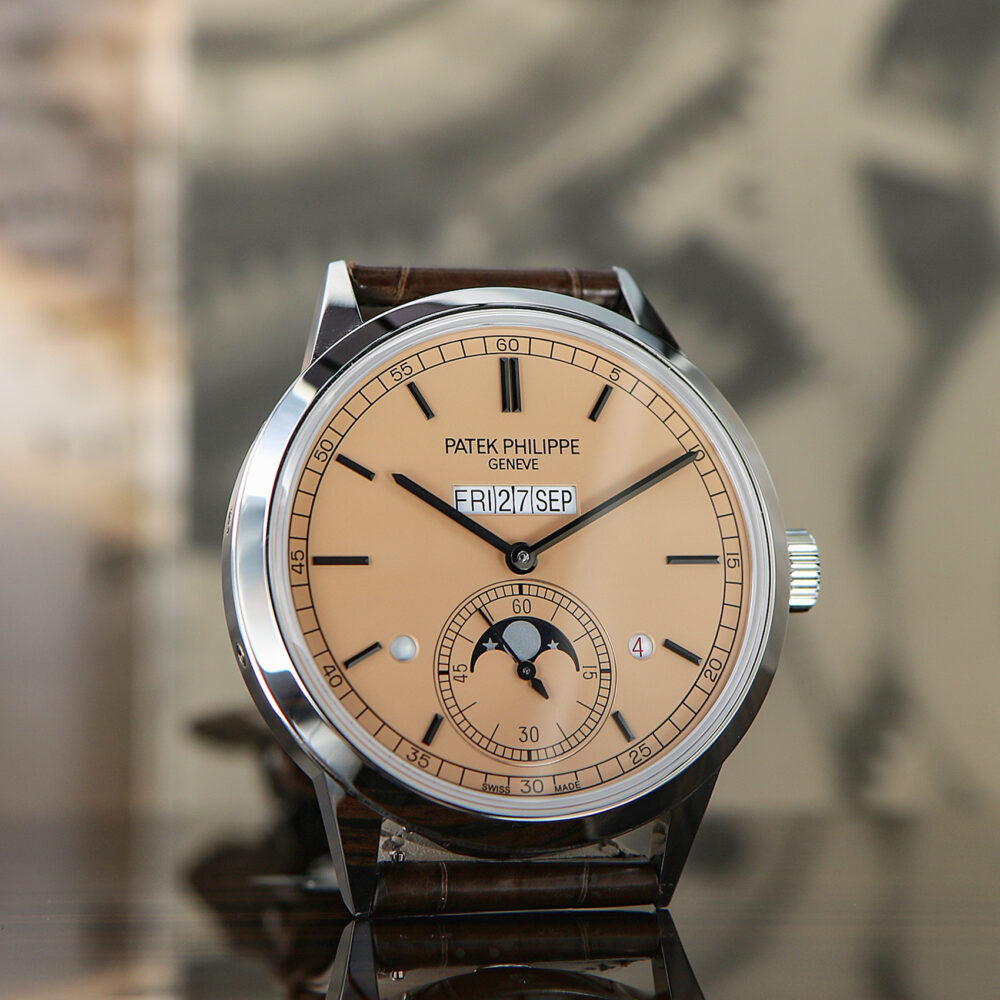 Patek Philippe In-line Perpetual Calendar Grand Complications Platinum Ref. 5236P, “Salmon Dial”, New 2024